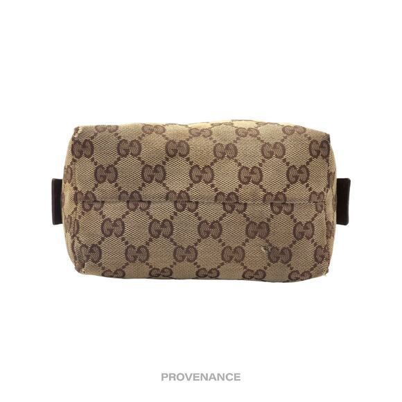 🔴 Gucci Zip Pouch - GG Canvas Brown - Picture 3 of 10